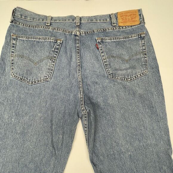 Levi's 550 Straight Leg Denim Jeans Light Wash Mens Size 40x30 - Picture 5 of 14